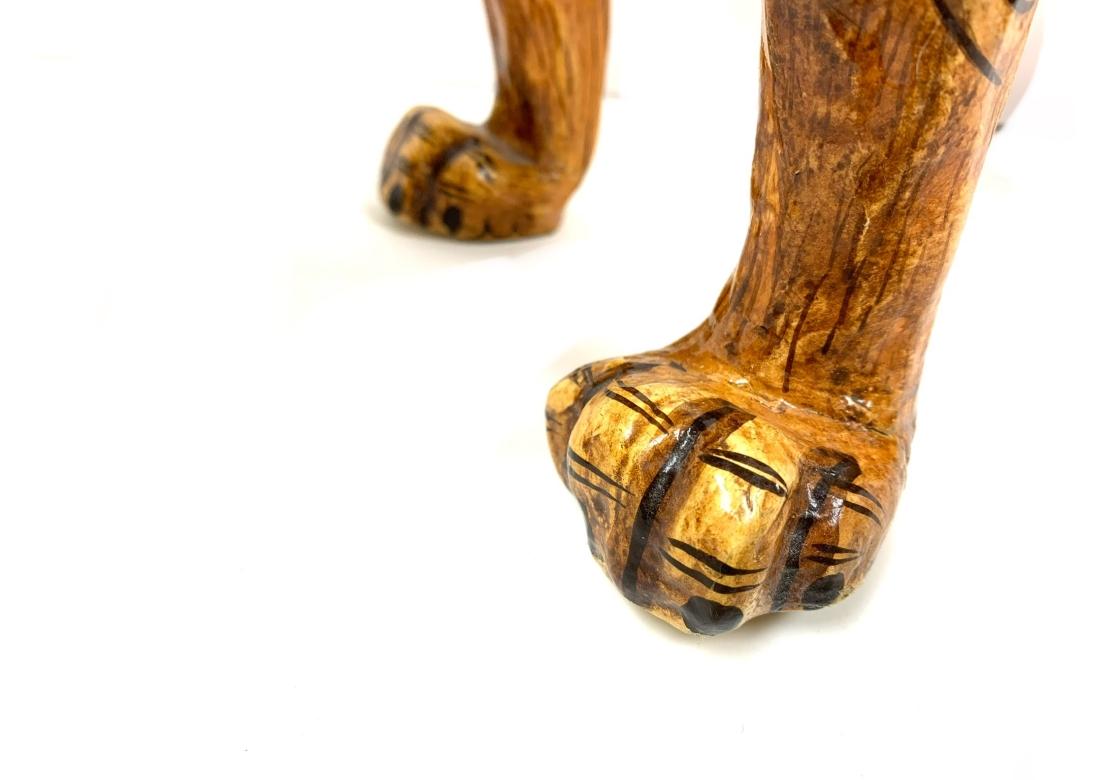 20th Century Sergio Bustamante Large and Rare Limited Edition Hand Signed Paper-Mache Fox For Sale