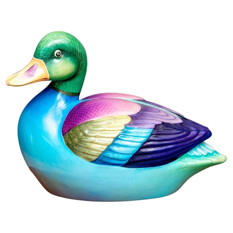 Sergio Bustamante (Mexican, B. 1949) Signed Limited Edition Paper Mache Duck