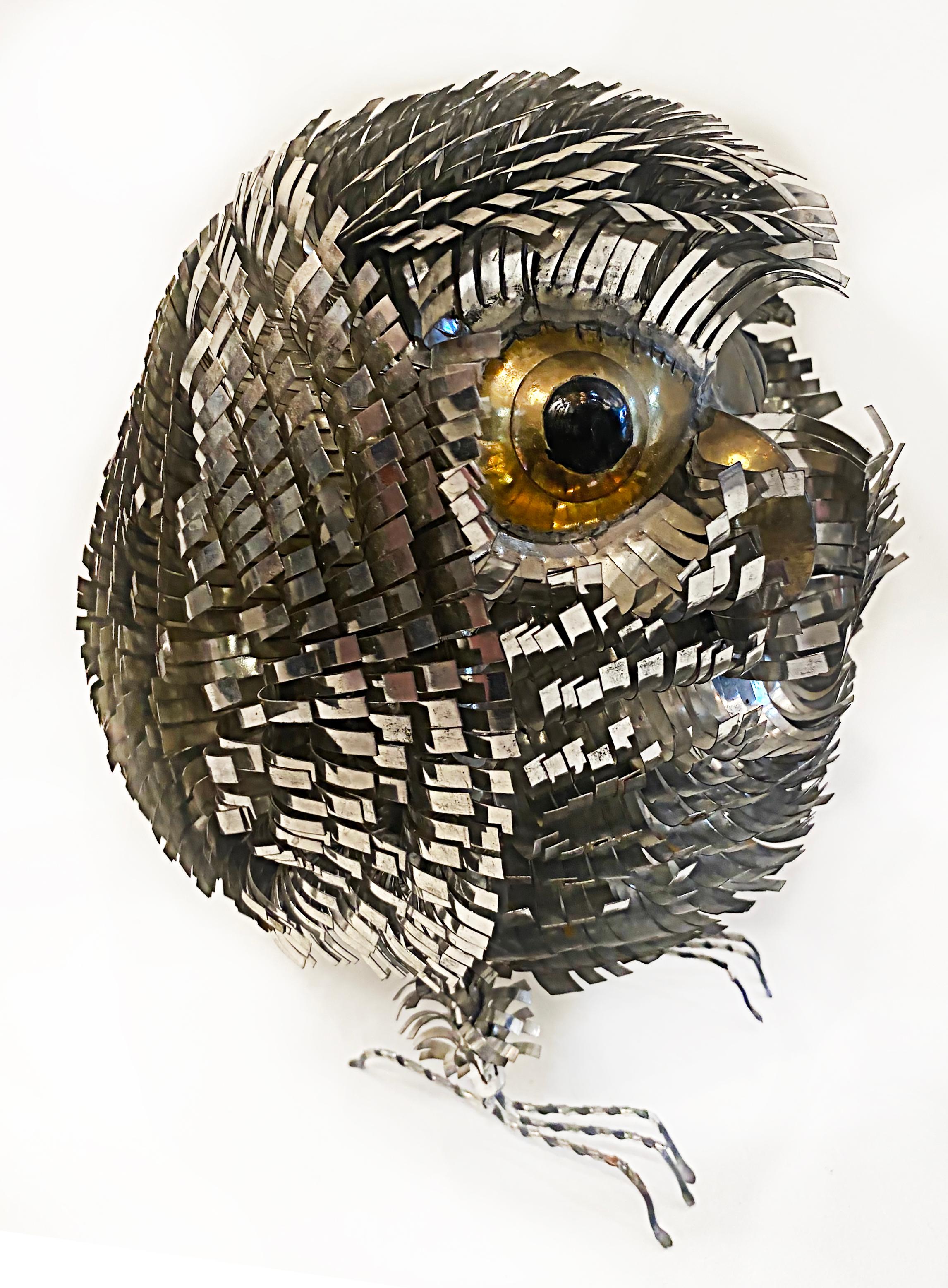 Sergio Bustamante Mexican Midcentury Baby Owl Sculpture, circa 1960s In Good Condition In Miami, FL