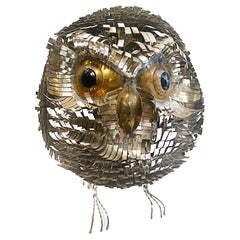 Sergio Bustamante Mexican Midcentury Baby Owl Sculpture, circa 1960s