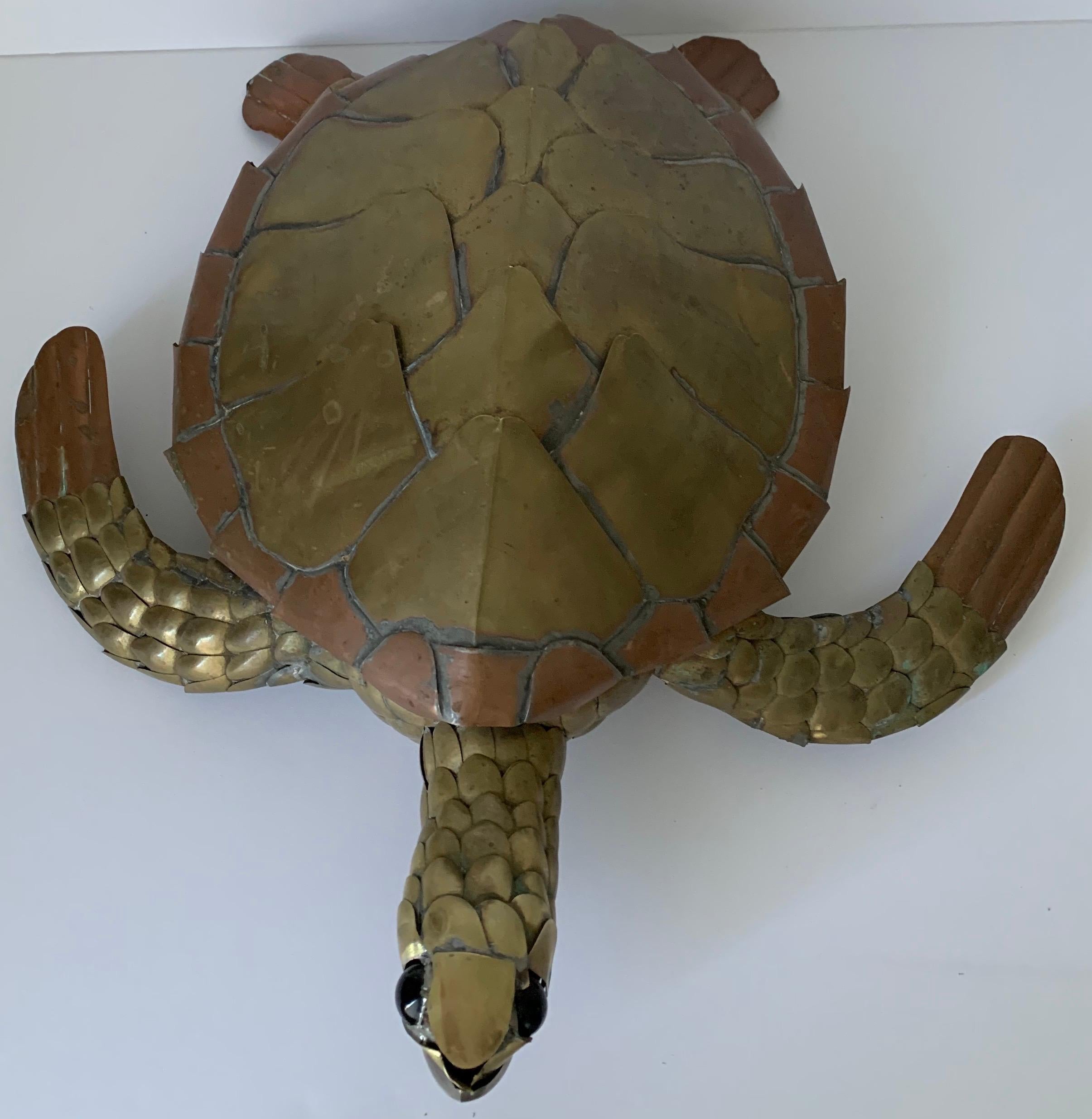 Sergio Bustamante Mixed Metal Sea Turtle In Good Condition In Stamford, CT