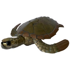 Sergio Bustamante Mixed Metal Sea Turtle