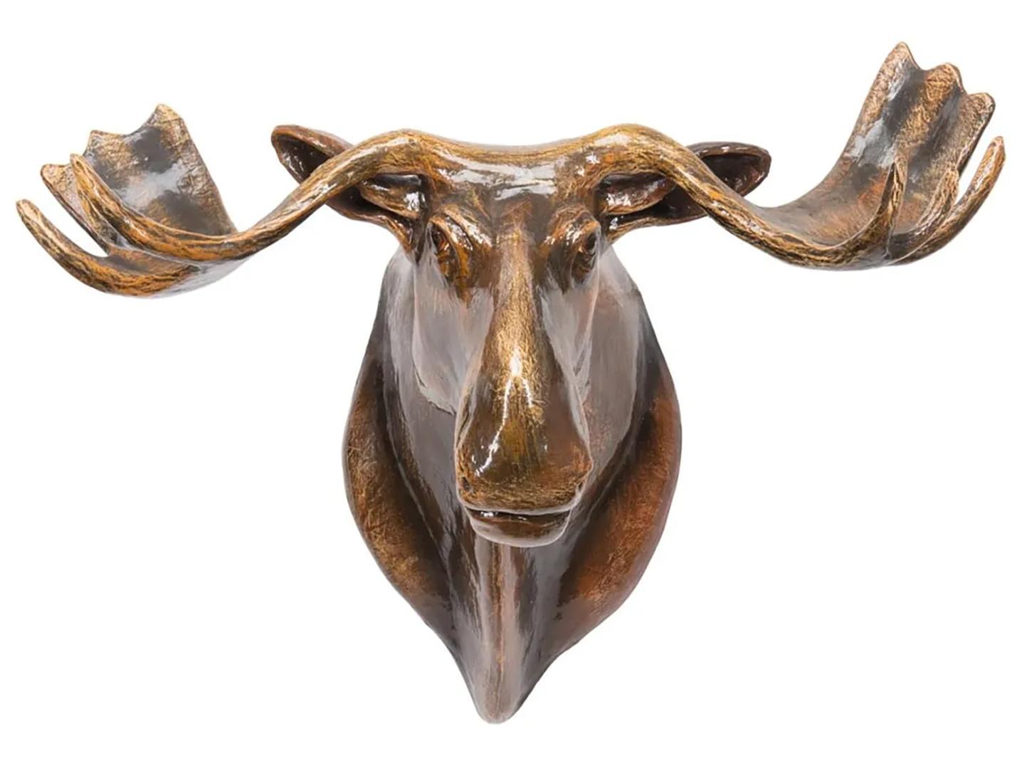 Sergio Bustamante Moose Head Wall Sculpture Limited Edition 22/100 with COA In Good Condition For Sale In Miami, FL