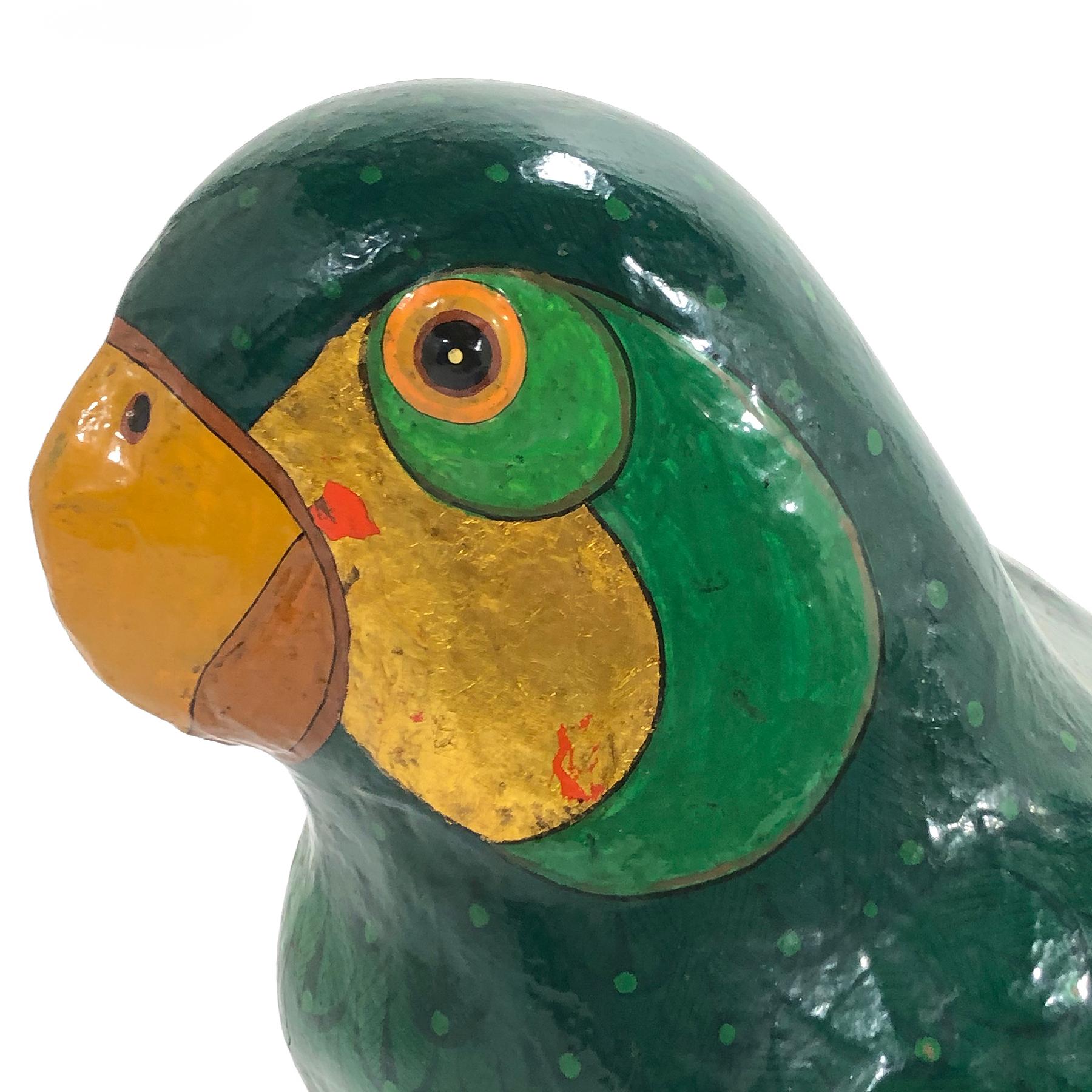 Mexican Sergio Bustamante Papier Mâché Parrot Sculpture