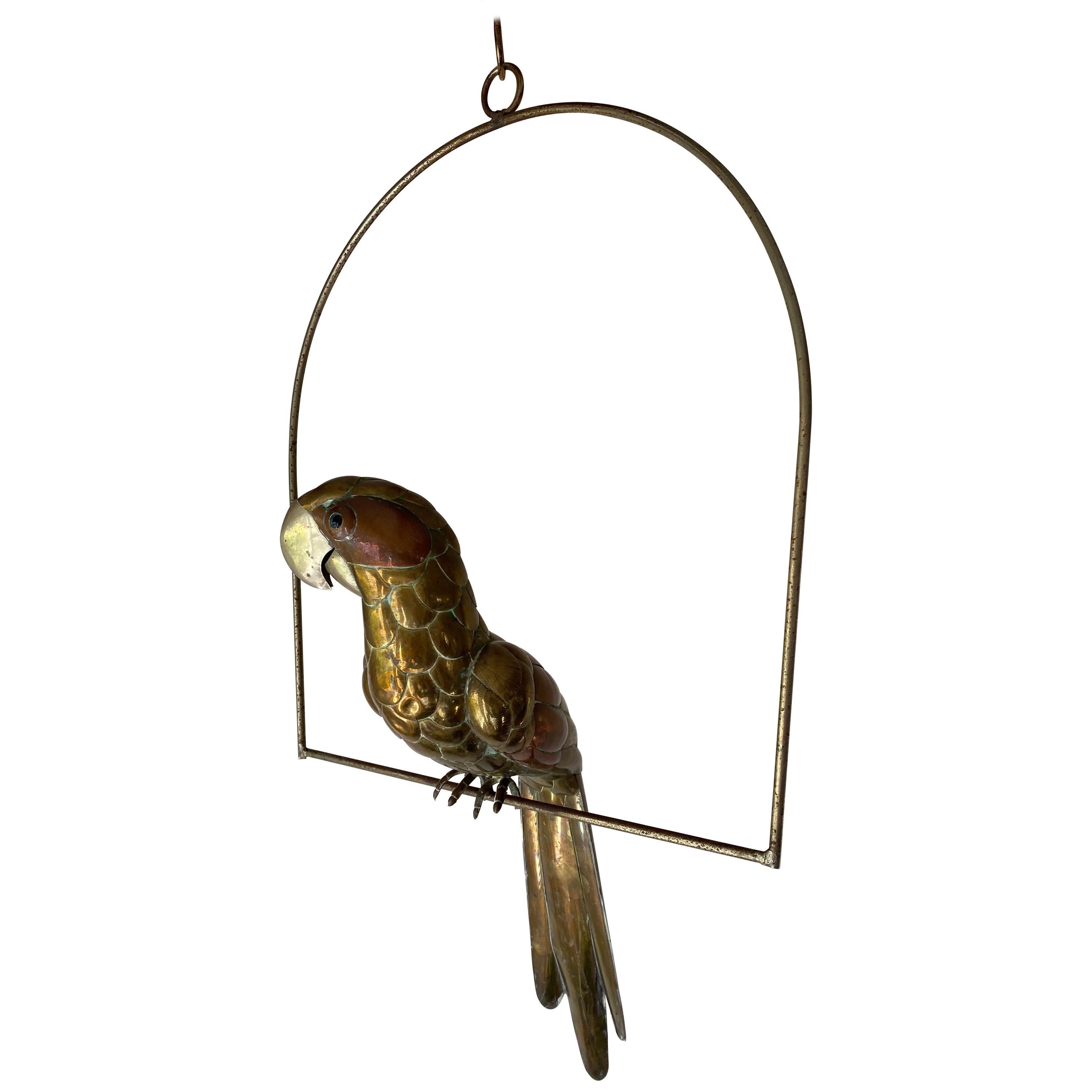 Sergio Bustamante Parrot in Brass and Copper