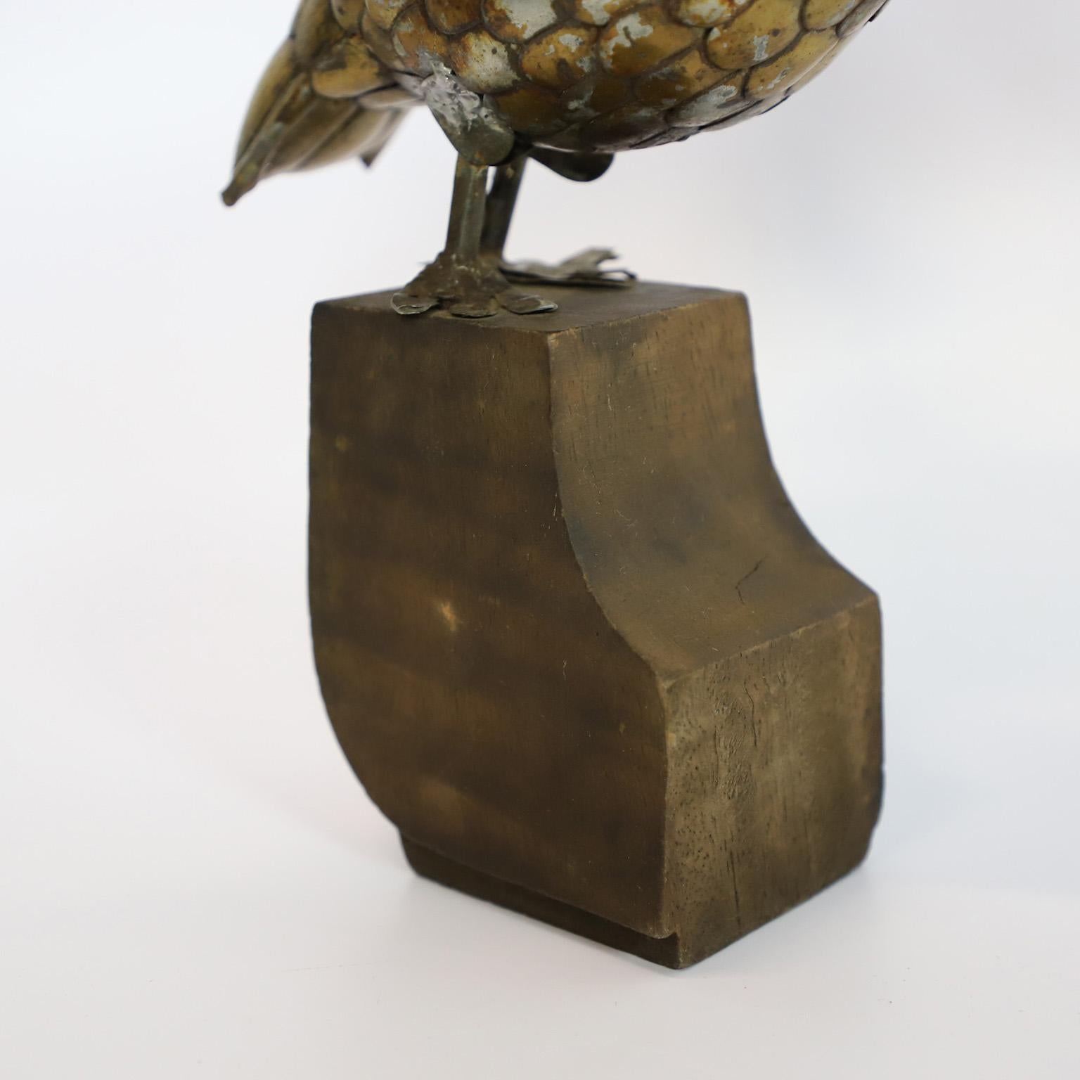 Mid-Century Modern Sergio Bustamante Petite Toucan Sculpture Signed For Sale