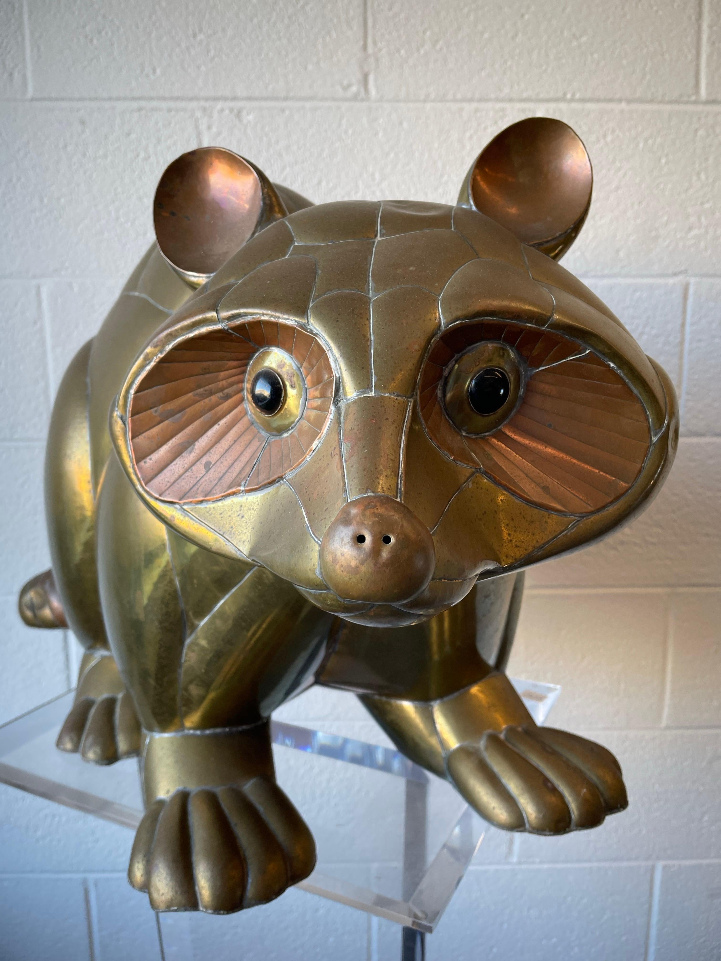 Mid-Century Modern Sergio Bustamante Raccoon For Sale