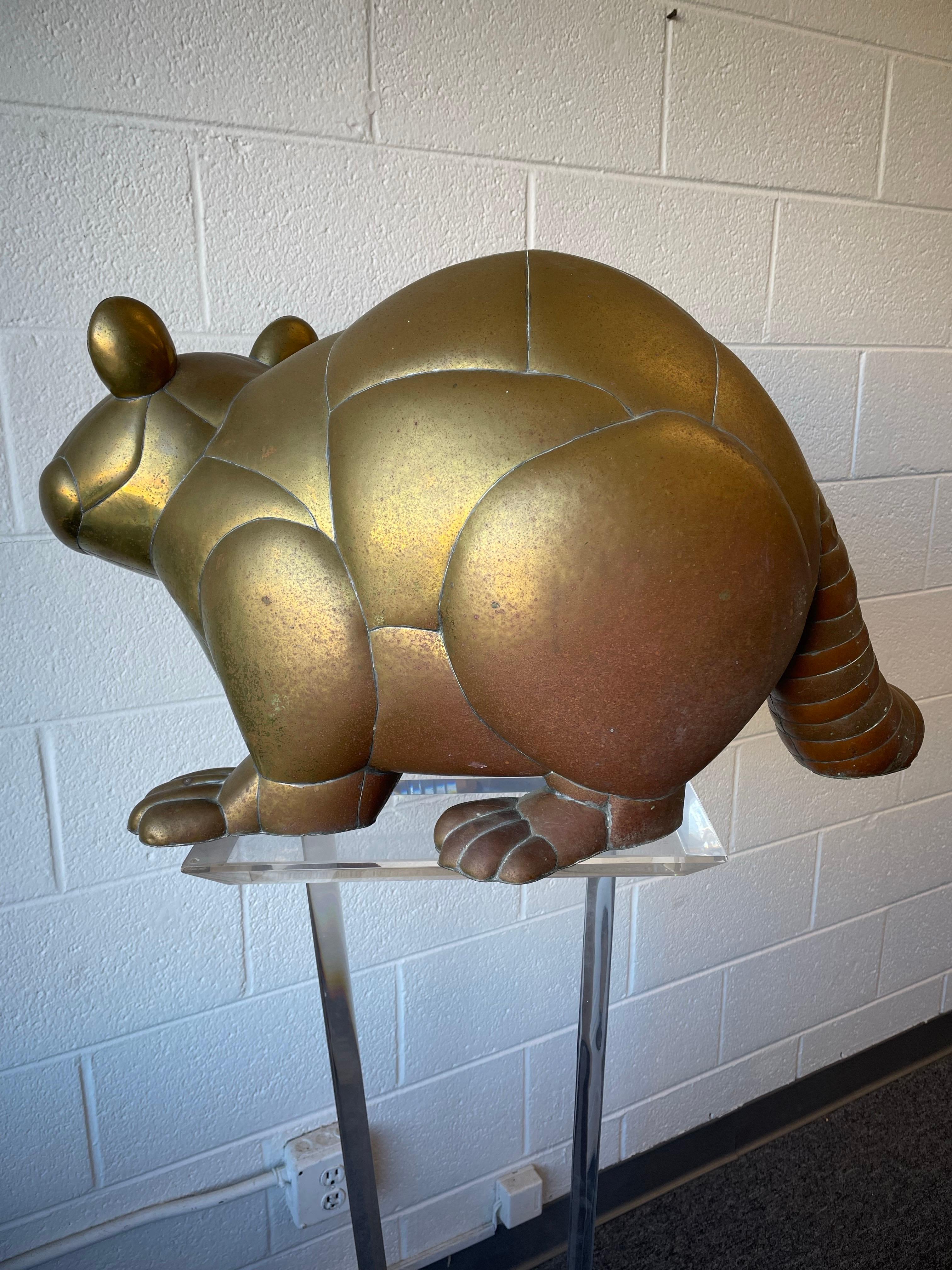 Brass Sergio Bustamante Raccoon For Sale