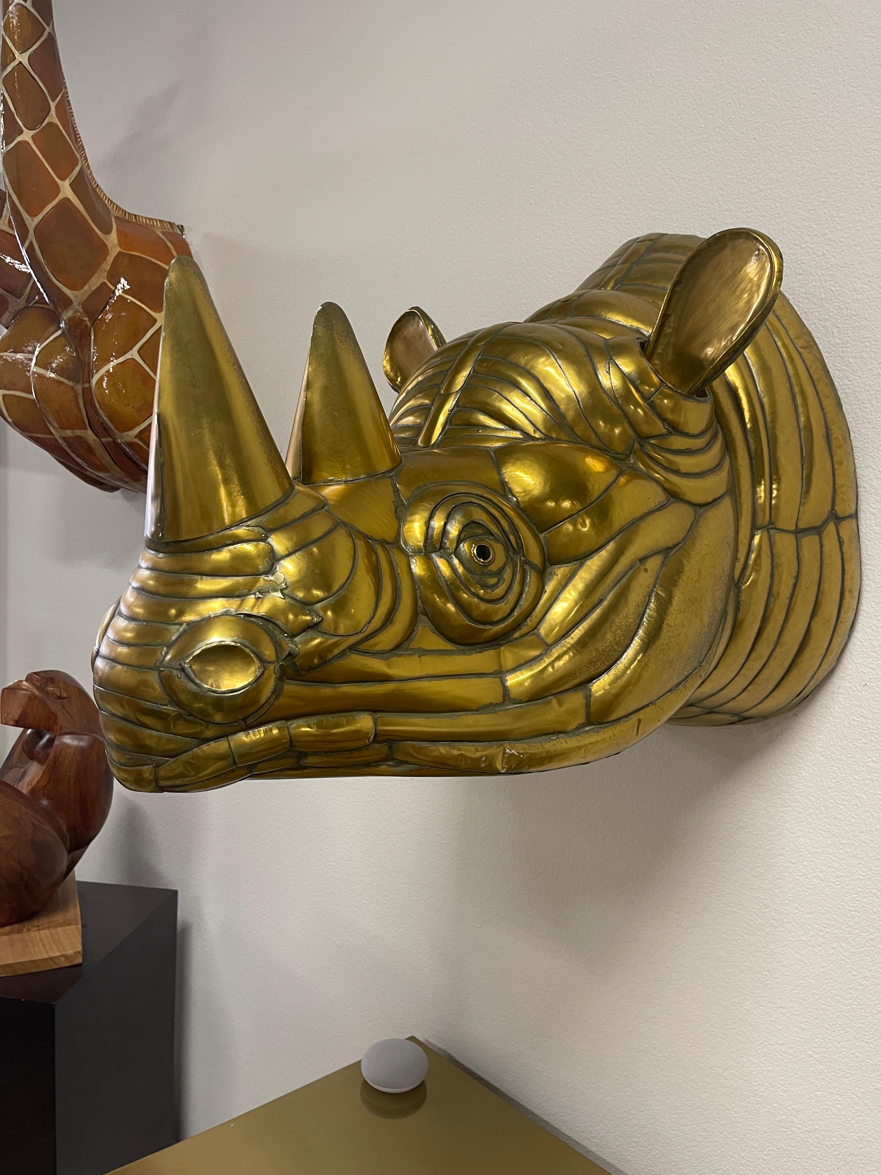 Hand-Crafted Sergio Bustamante Rhinoceros For Sale
