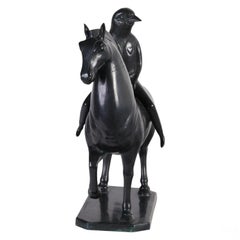 Caballo con Hombre Pájaro Horse With A Bird Man Rider