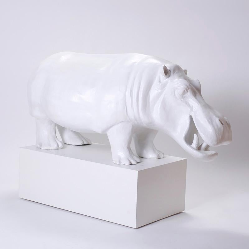 Large Papier Mâché Hippopotamus by Sergio Bustamante For Sale 4
