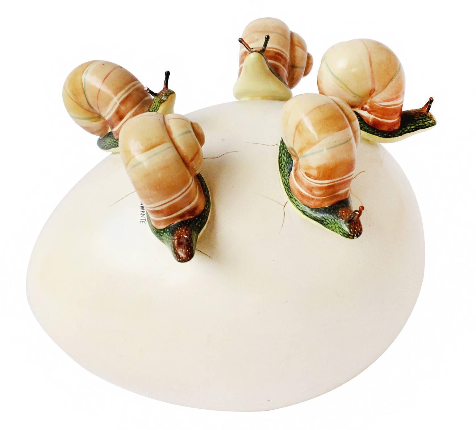 Sergio Bustamante Figurative Sculpture - Snail egg Sculpture
