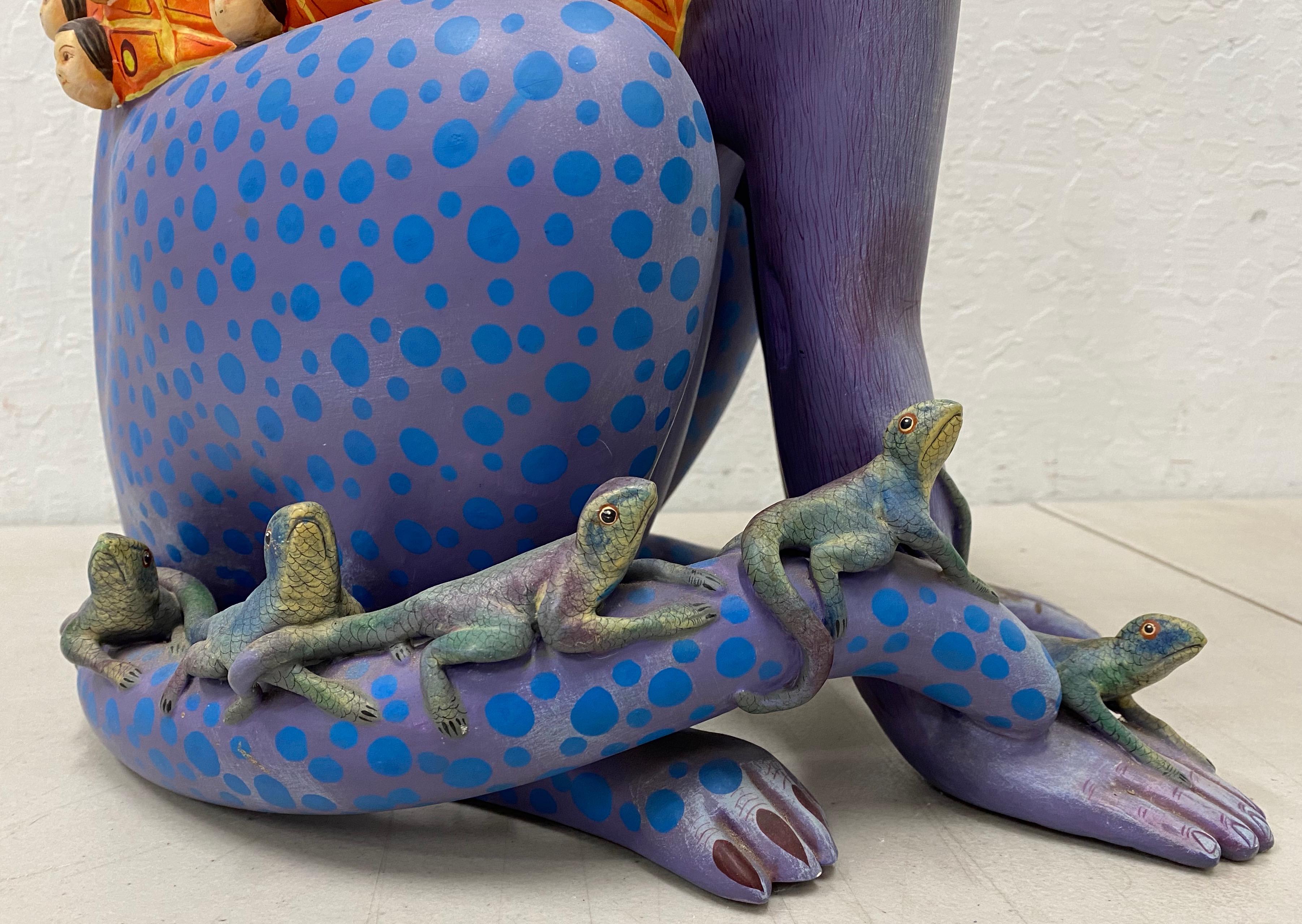 Sergio Bustamante (Mexico) Mid 20th c. Surreal Cat Ceramic Sculpture c.1970 2