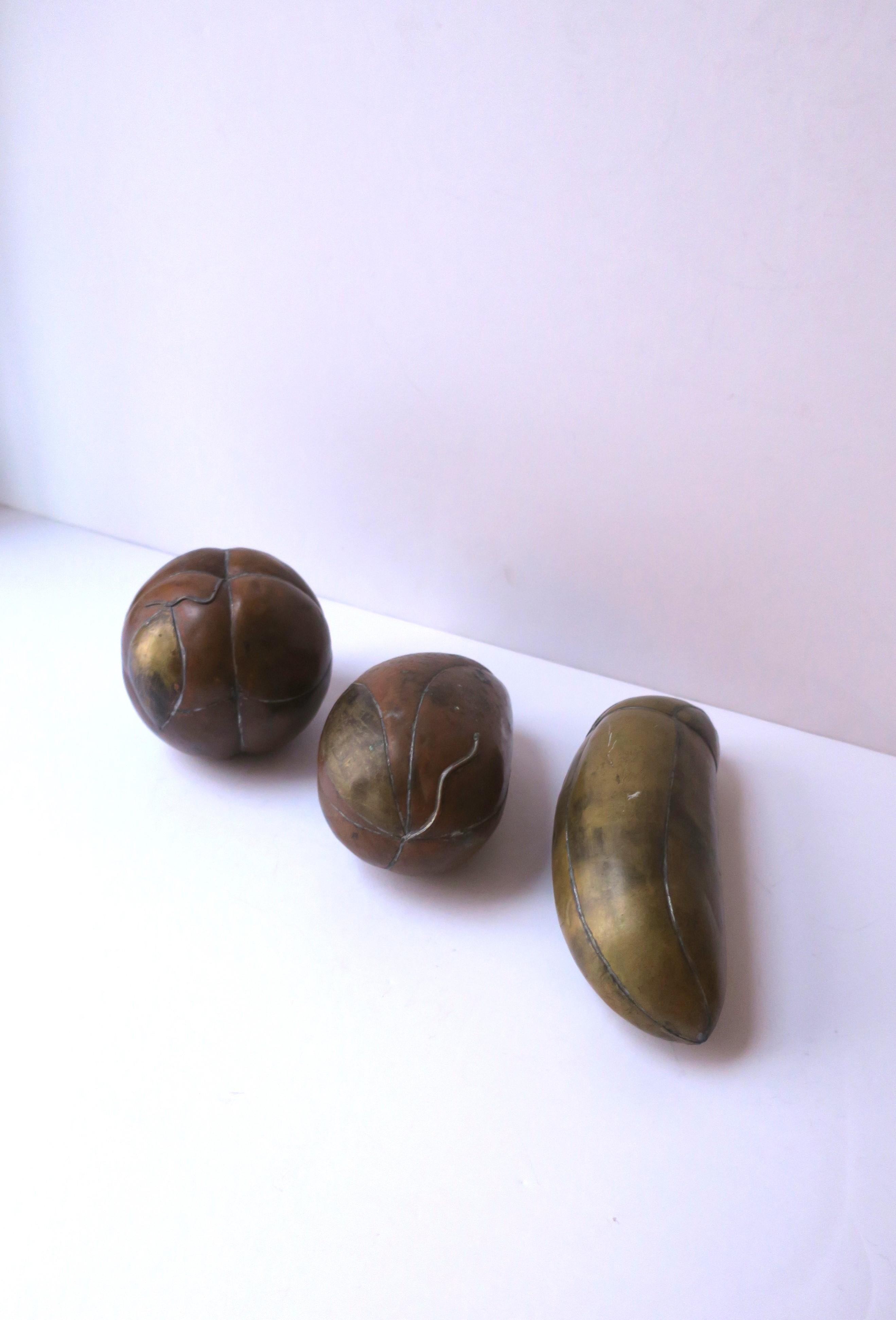 Metal Sergio Bustamante Style Fruit Sculptures