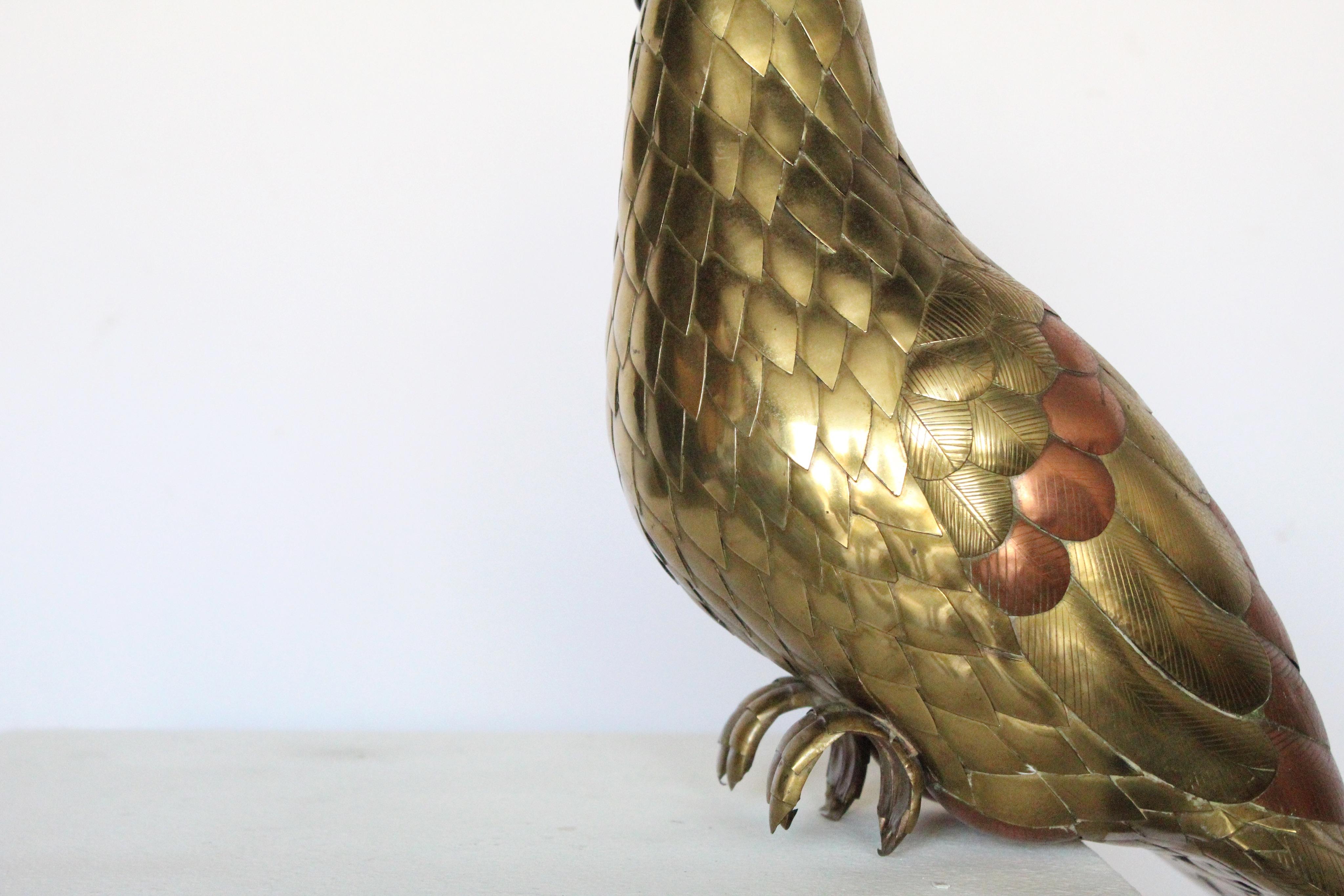 Sergio Bustamante Toucan Parrot, Brass Copper Sculpture 11