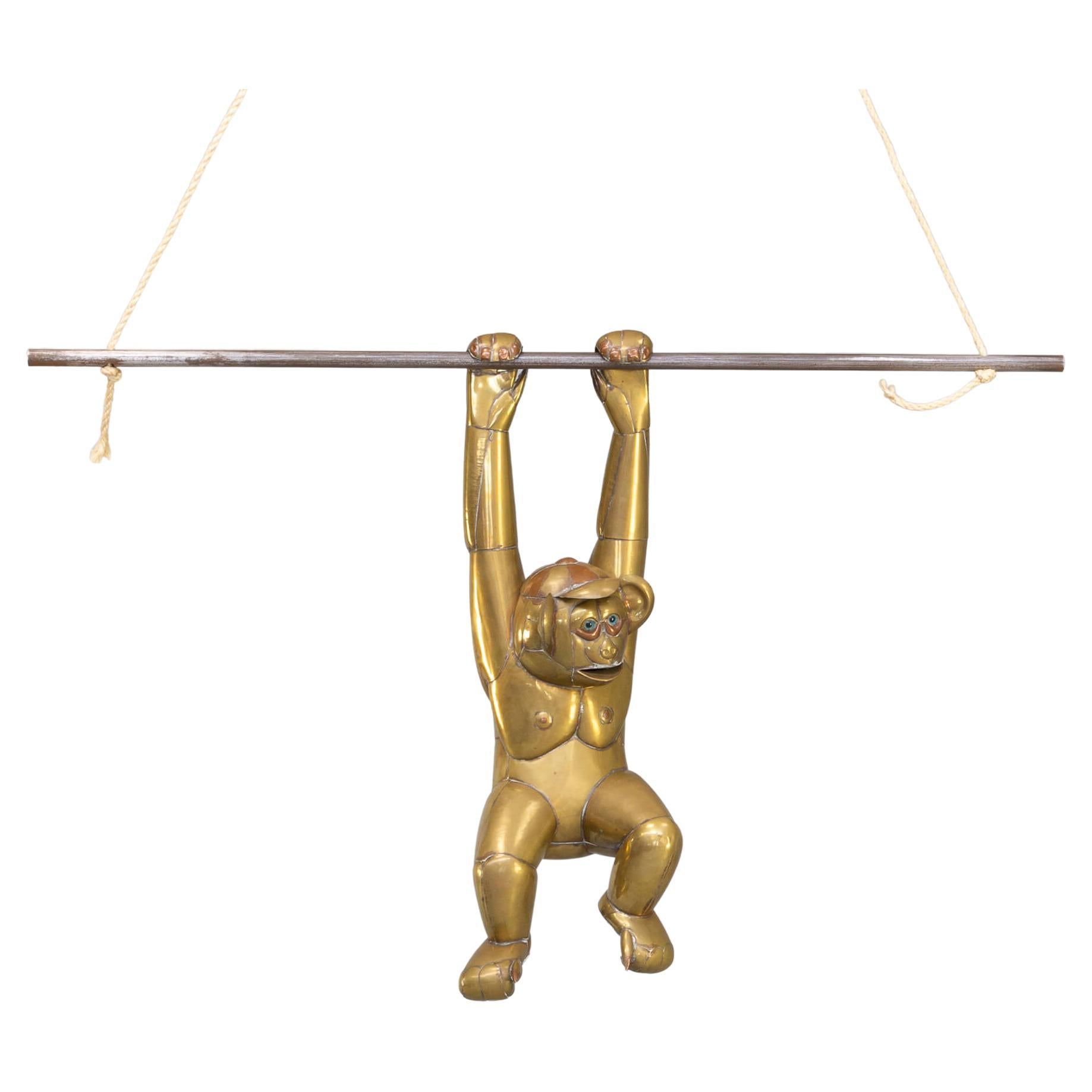 Sergio Bustamente ‘Hanging Monkey’ Sculpture