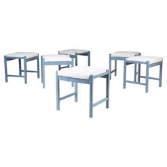 Sergio Cammilli Poltronova Holzhocker, 6-teilig