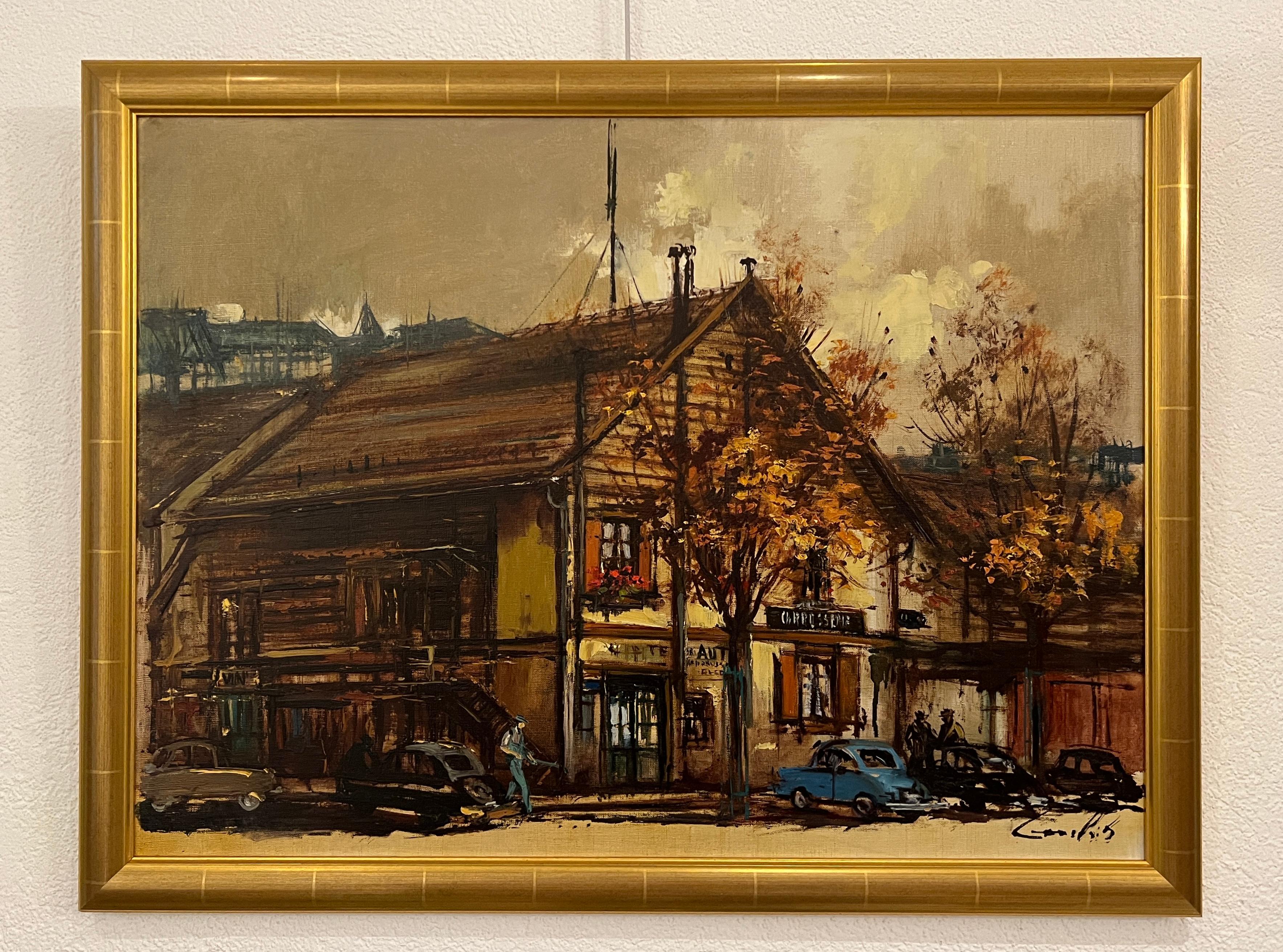 Paisaje Ginebra - Painting de Sergio Cecchi