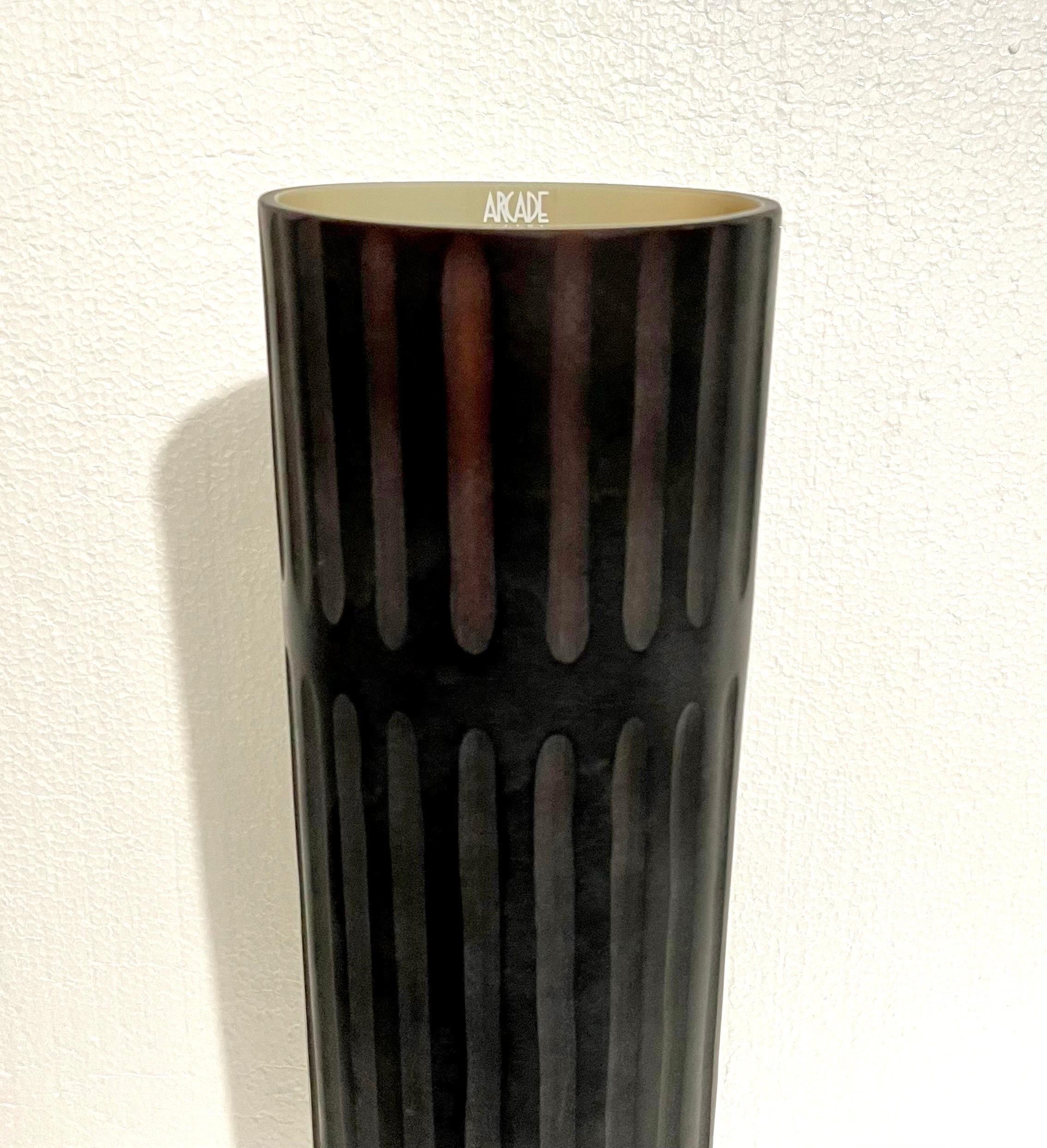 Gran escultura abstracta de cristal de Murano soplado a mano Marcello Panza Jarrón en venta 6