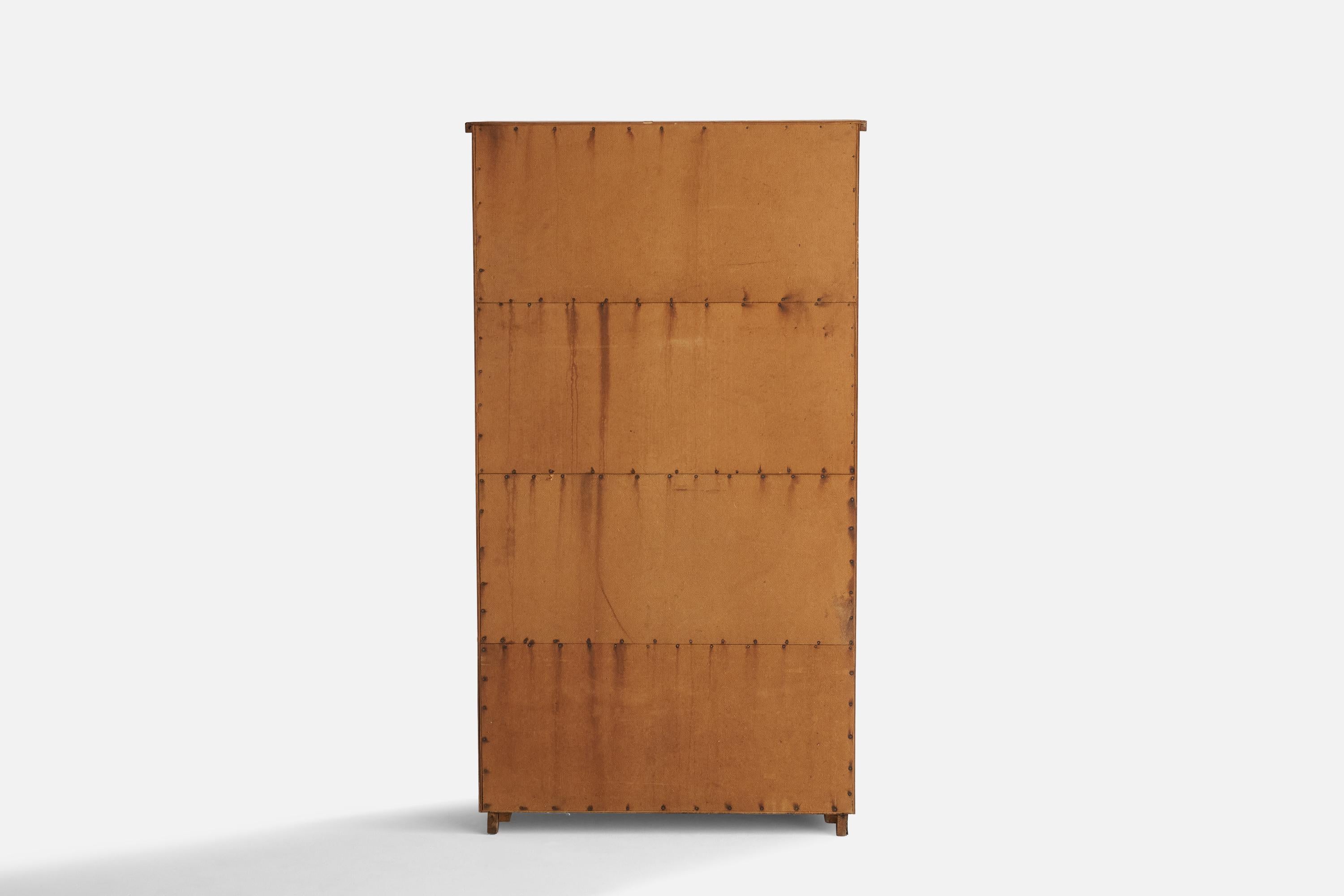 Sergio Conti Attribution, Cabinet, Oak, Particle Board, Italy, 1960s For Sale 2