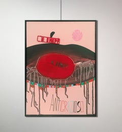 Sergio Dangelo 'Composition' Latest 80's Oil Mixed Media Canvas Contemporary