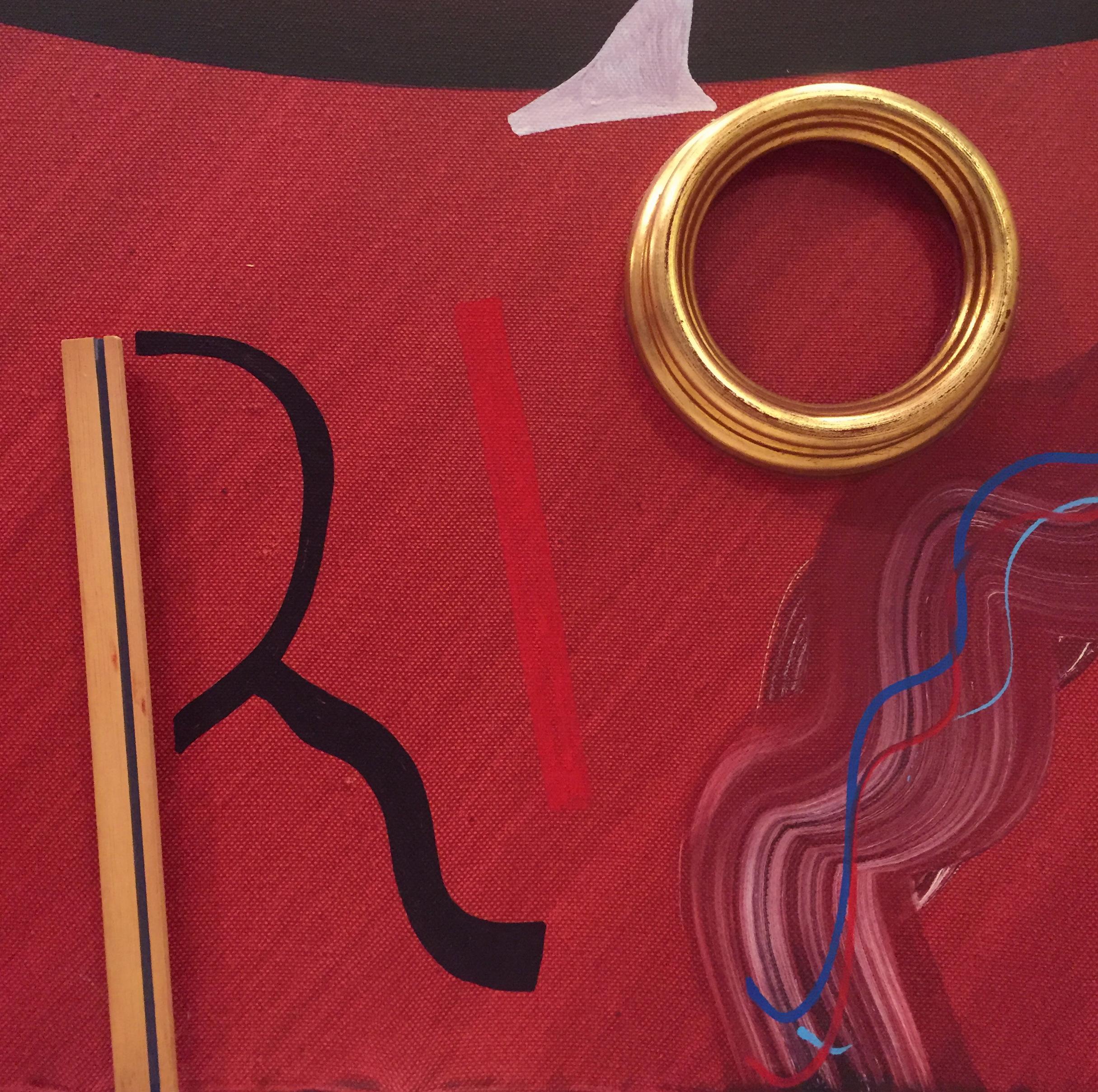 Sergio Dangelo 'In Rio' Latest 80's Oil Mixed Media Canvas Contemporary Italian For Sale 4