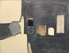 Sergio de Castro "Still Life" 1962 Tempera Paper on Canvas Abstract Modern Art