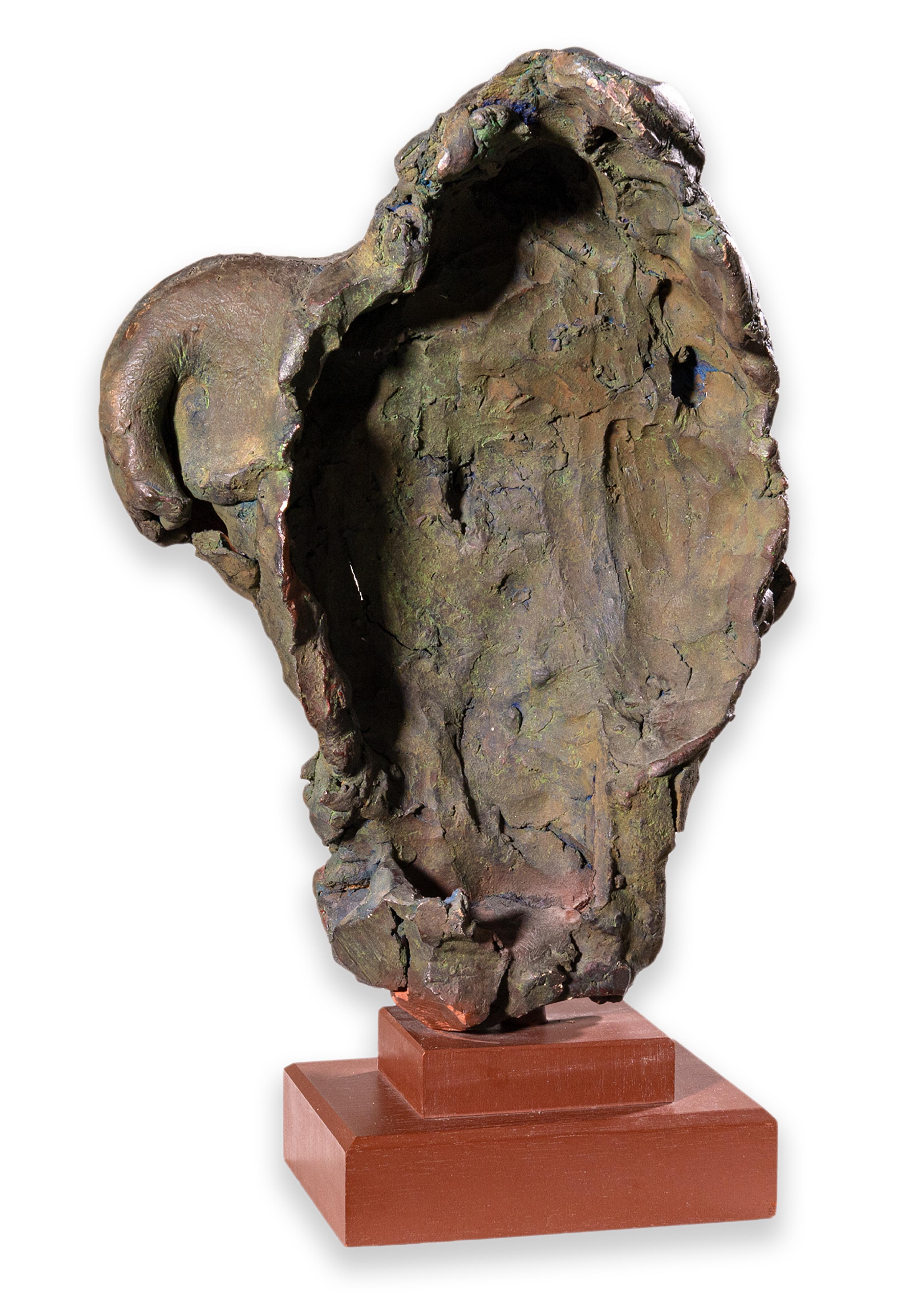 Sergio De Giusti Sculpture en bronze coulé moderne et contemporaine pour frapper à la porte en vente 3