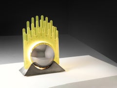 Sergio Giobbi & Patrizia Innocenti 'Sfera' Table Lamp in Yellow Acrylic