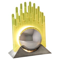 Sergio Giobbi & Patrizia Innocenti 'Sfera' Table Lamp in Yellow Acrylic