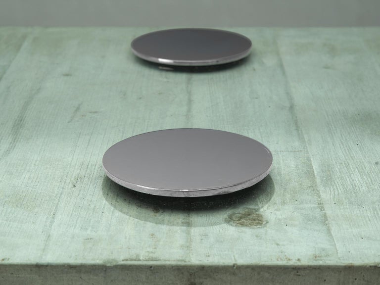 Mid-Century Modern Sergio & Giorgio Saporiti Coffee Tabel in Concrete and Glass For Sale