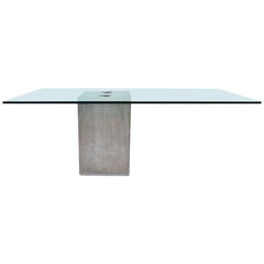 Mesa de comedor Sergio & Giorgio Saporiti, años 70
