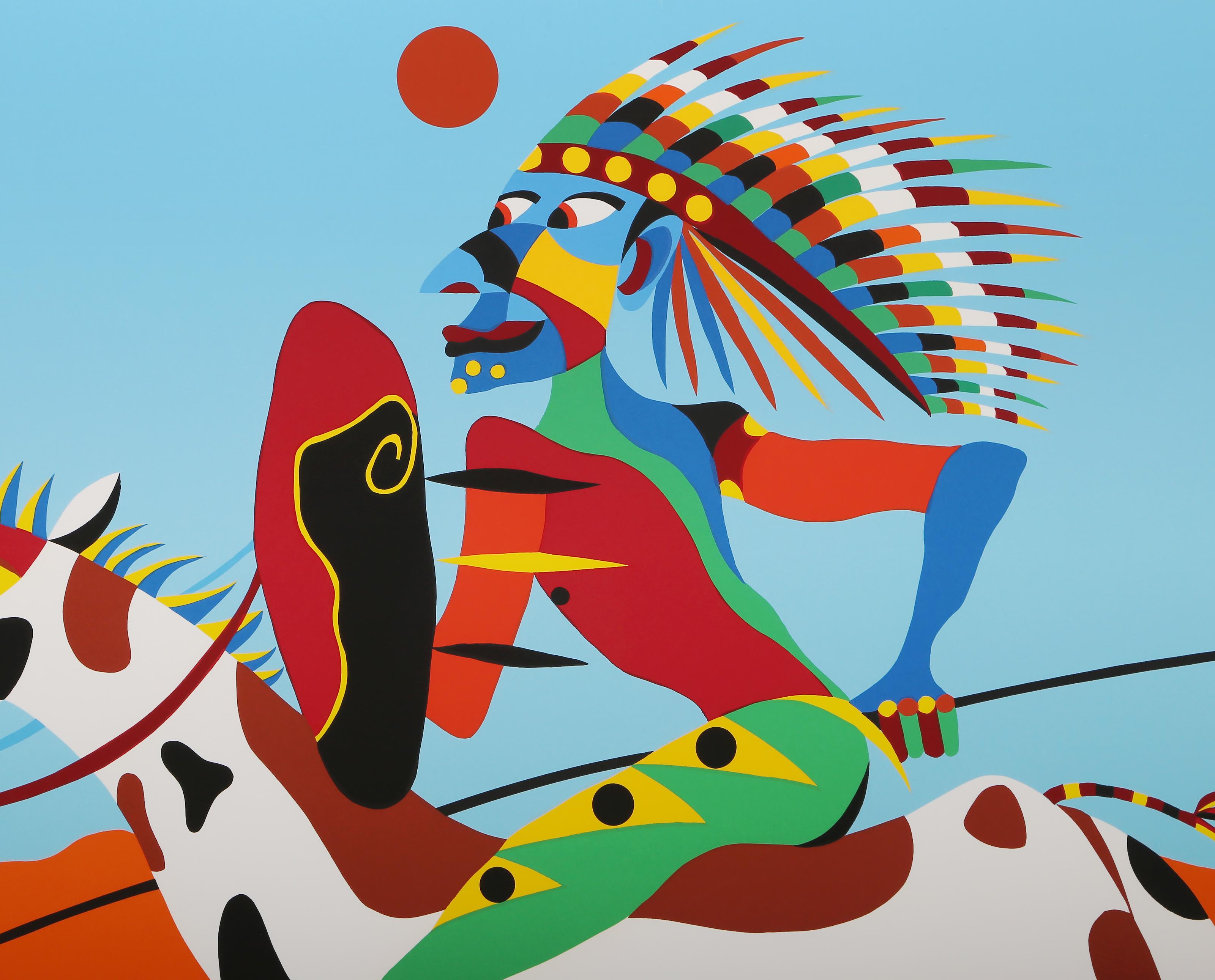 Ara Waya Nac, Pop Art Indigenous Screenprint by Sergio Gonzales-Tornero For Sale 1