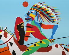 Ara Waya Nac, Pop Art Indigenous Screenprint by Sergio Gonzales-Tornero