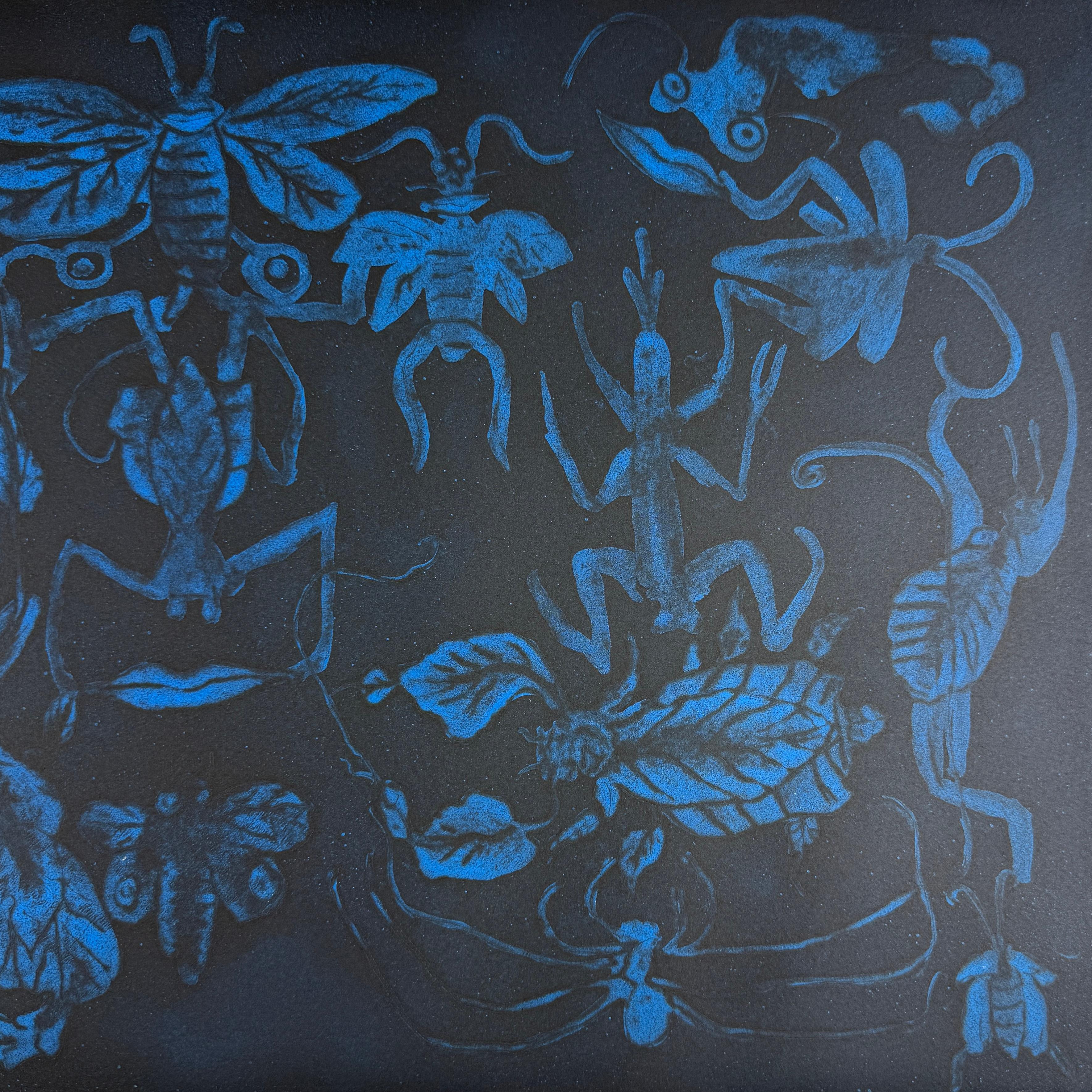 Sergio Hernández (México, 1957)
Mariposas azules