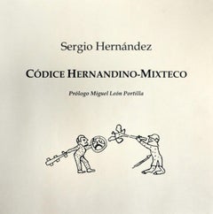 Sergio Hernandez "Codex..." 2018 Portfolio w/ 10 colored works Mexican art