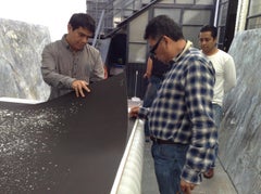 Sergio Hernandez n193 Large Abstract Woodcut Hand-Signed Mexican Art Oaxaca