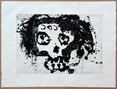Sergio Hernandez n199 Figurative Etching Hand-Signed Mexican Art Oaxaca