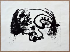 Sergio Hernandez n200 Figurative Etching Hand-Signed Mexican Art Oaxaca