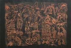 Sergio Hernández, 'Untitled', 2011, Woodcut, 29.5x41.3 in