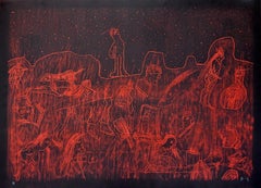 Sergio Hernández, 'Untitled', 2011, Woodcut, 29.5x41.3 in