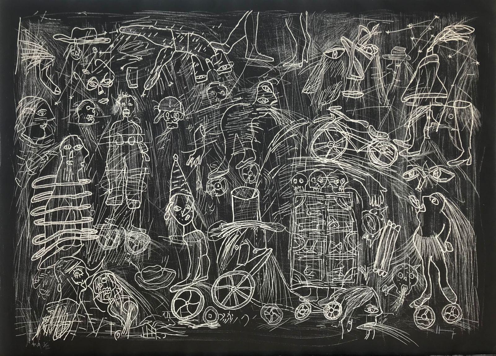"Sergio Hernández (Mexico, 1957)
'Untitled', 2011
woodcut on paper
30 x 41.4 in. (76 x 105 cm.)
P.A I/III (Proof of Artist)
ID: HER-157-1"


















