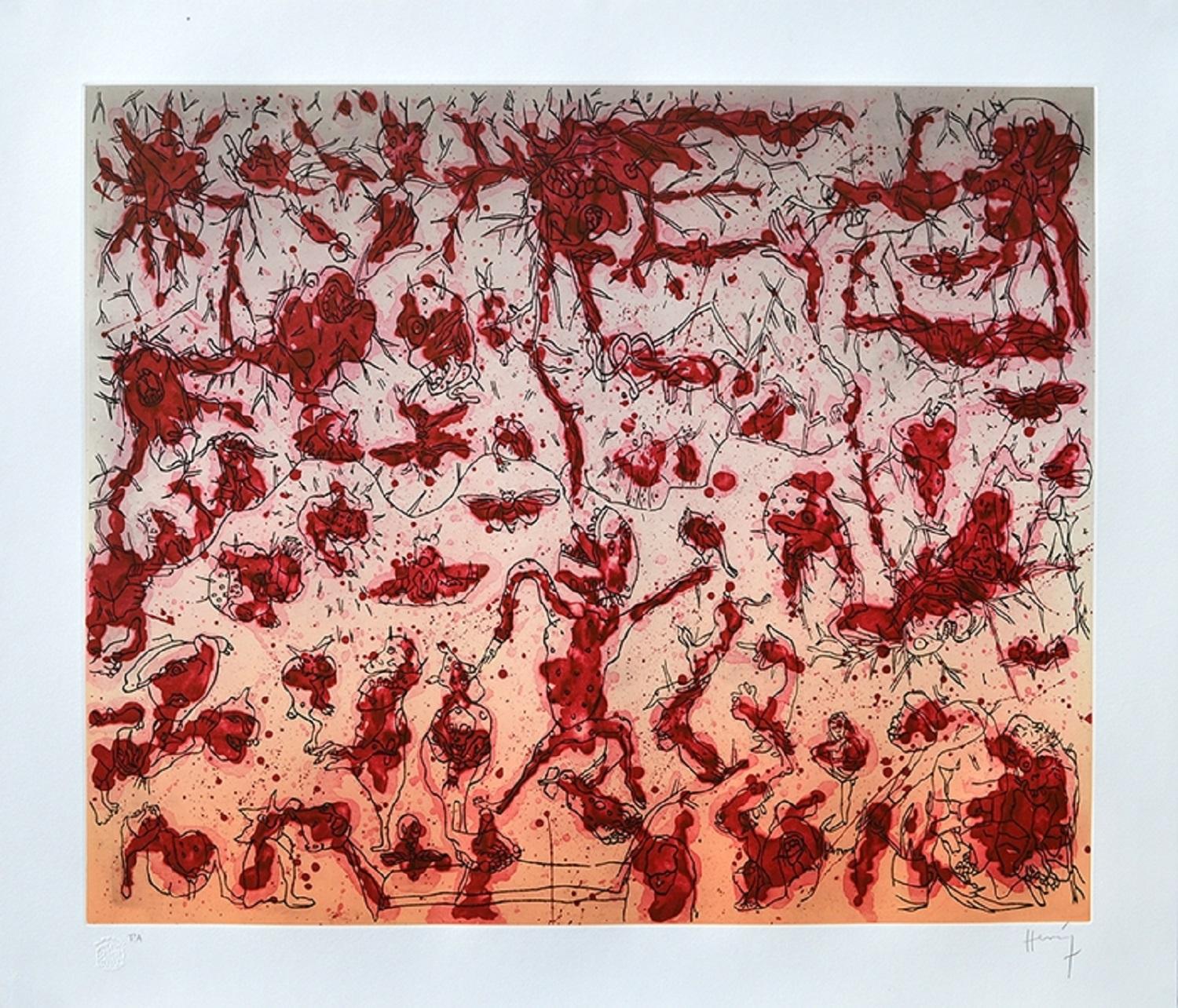 Sergio Hernández, 'Untitled', 2015, Engraving, 28.9x33.9 in