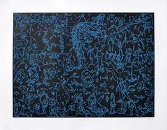 Sergio Hernández, "Untitled", 2015, Engraving, 28.9x33.9in