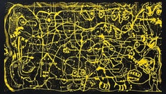 Sergio Hernández, "Ohne Titel", 2016, Holzschnitt, 46.9x82.7 in