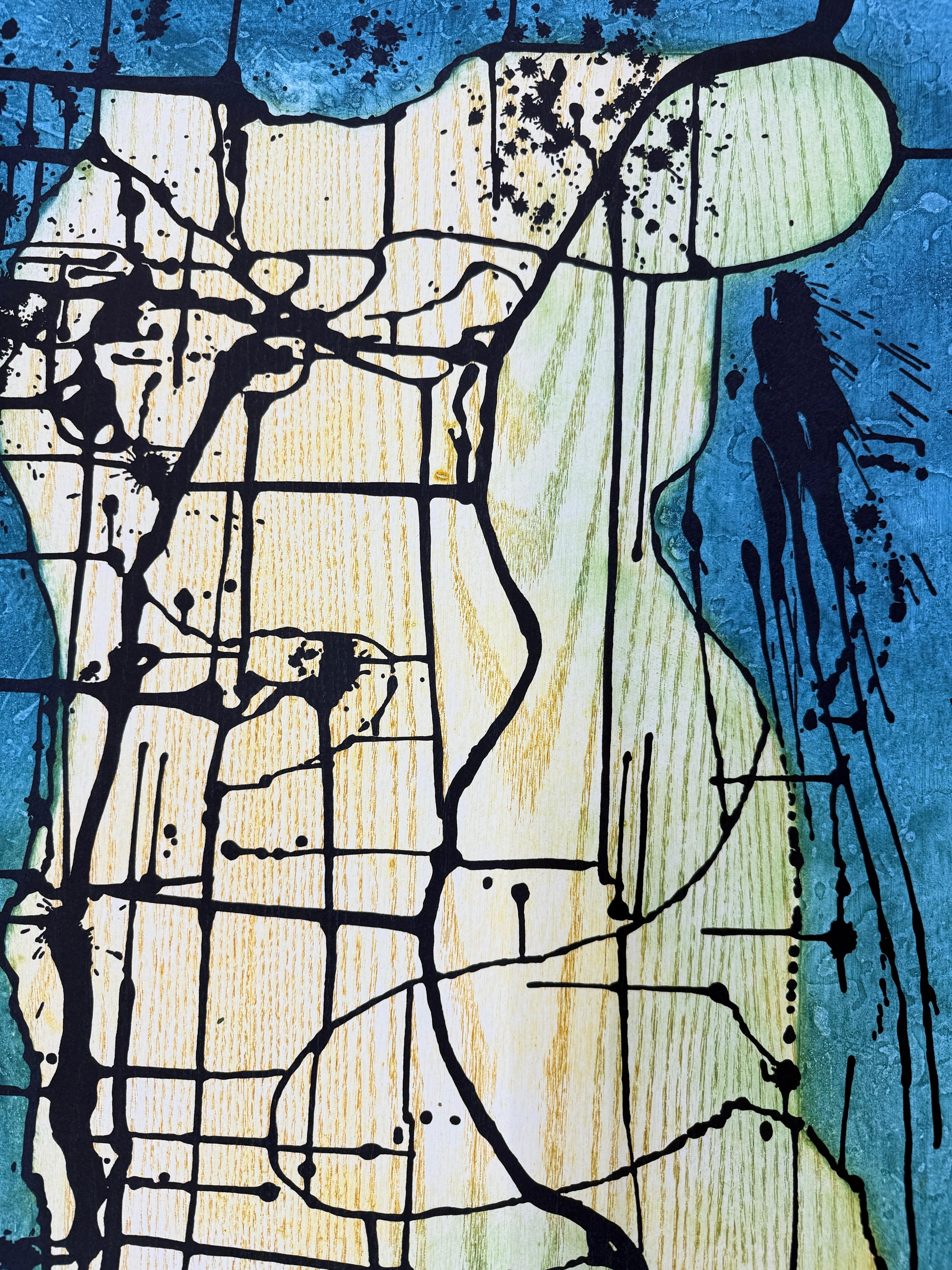 Sergio Hernández (Messico, 1957)
'Pareja' (Coppia), 2016
xilografia su carta Verlin Arches 400 g.
82,7 x 46,9 pollici (210 x 119 cm)
Edizione di 30 esemplari
Rif.: HER-205