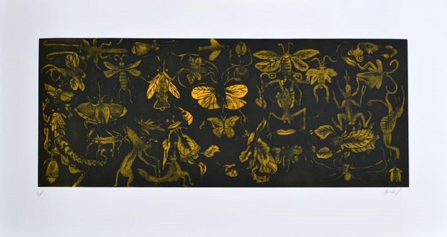 Sergio Hernández (Mexico, 1957)
'Untitled (mariposas amarillas)', 2014
engraving on paper Velin Arches 300 g.
22.1 x 41.8 in. (56 x 106 cm.)
Edition of 30
Unframed

























