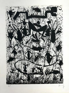 "Untitled" 2003 Original BAT (Bon a Tirer) gravure de sucrelift Aquiatint Mexican