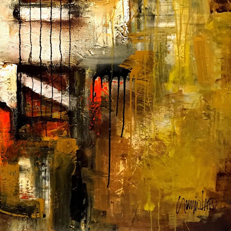 Sergio Lazo The Meaning, Mixed Media on Canvas For Sale at 1stDibs