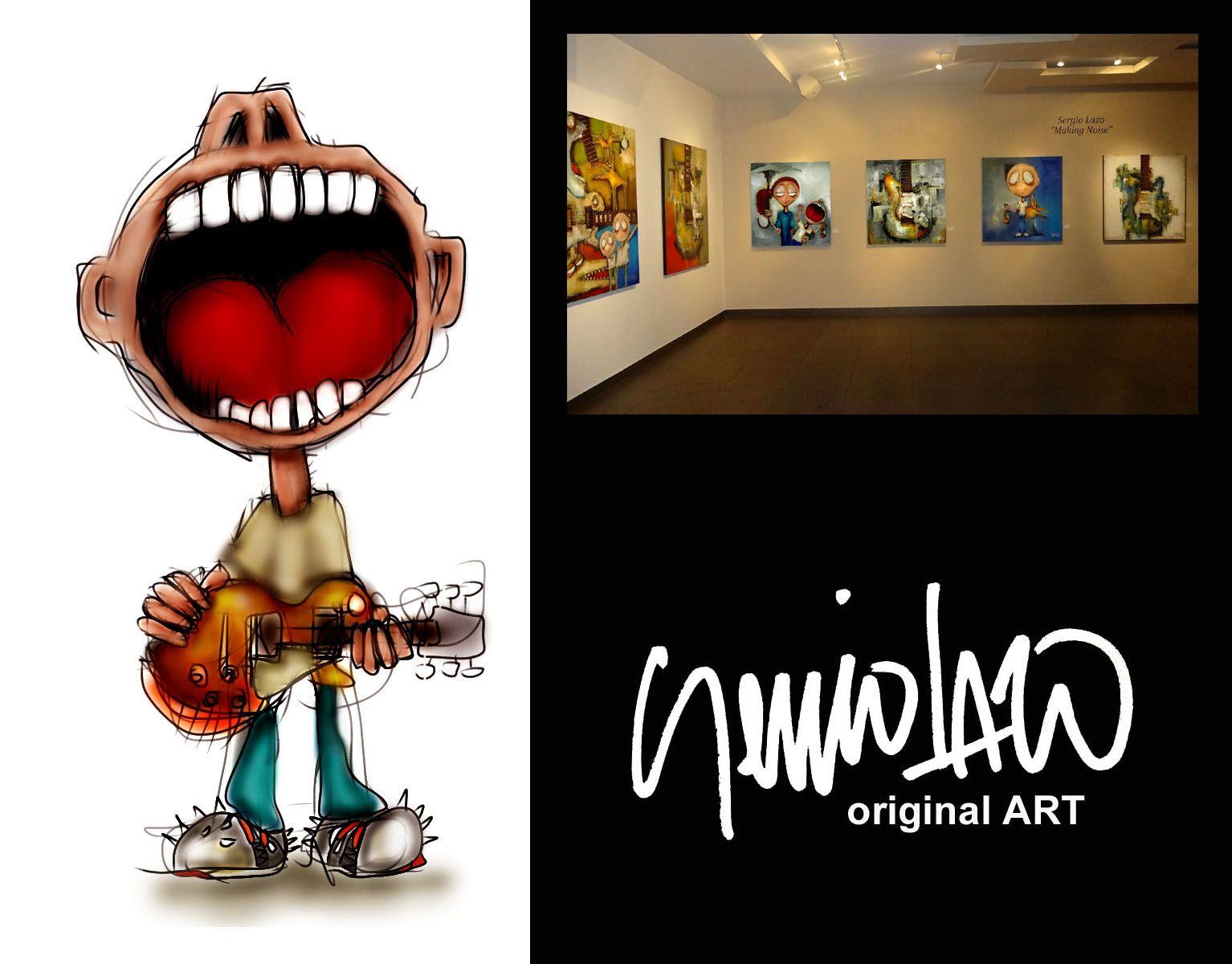 Atrapado, Pintura, Acrílico sobre lienzo - Painting Arte pop de Sergio Lazo